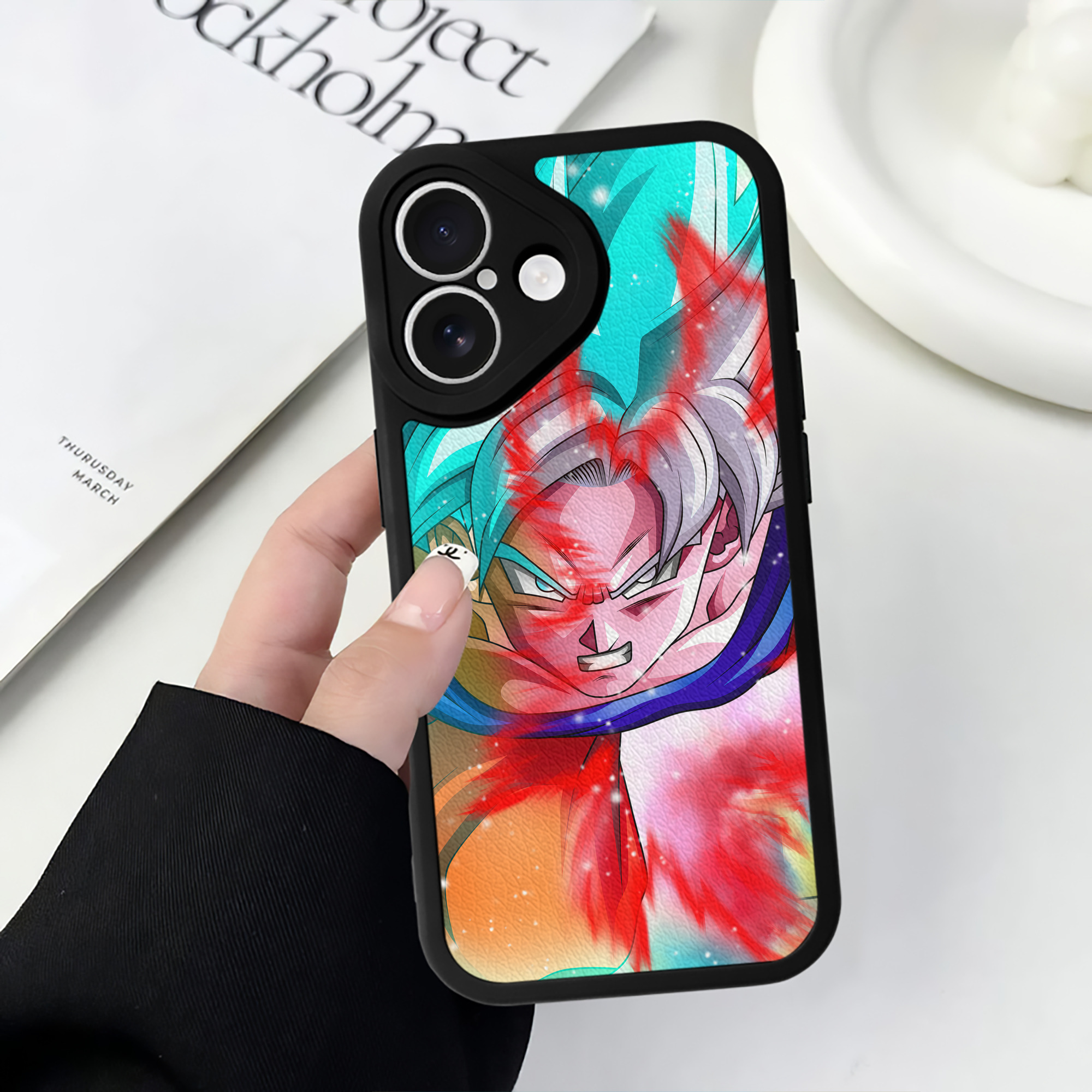 （画像用） ドラゴンボール DRAGON BALL 【iPhone 16シリーズ対応】シリコンスマホケース（レザー調） 材質：シリコン